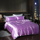 The Seraphine satin bedding set — Lilac Purple