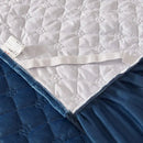 The Valencienne quilted velvet detail