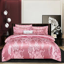 The Belvedere Fuchsia Pink jacquard satin duvet set