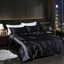 The Seraphine satin bedding set — Black