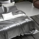 The Lunaire 100% mulberry silk duvet cover — Silver Platinum