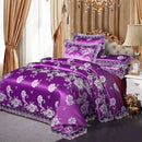 The Castellane jacquard lace bedding set — Amethyst Purple
