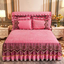 The Valencienne crystal-velvet bedspread — Blush Pink
