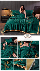 The Aurelia — Cooling Ice-Silk Summer Quilt Set