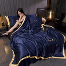 The Aurelia — Cooling Ice-Silk Summer Quilt Set