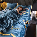 The Aurelia — Cooling Ice-Silk Summer Quilt Set