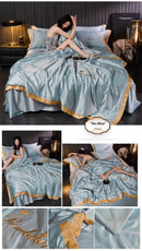 The Aurelia — Cooling Ice-Silk Summer Quilt Set