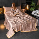 The Aurelia — Cooling Ice-Silk Summer Quilt Set