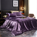 The Sovereign Luxury Satin Bedding Set — Warm Sand | The Noble Bed