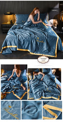The Aurelia — Cooling Ice-Silk Summer Quilt Set