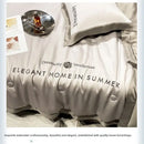 The Solène — Cooling Washed Ice-Silk Summer Quilt Set
