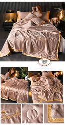 The Aurelia — Cooling Ice-Silk Summer Quilt Set
