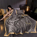 The Aurelia — Cooling Ice-Silk Summer Quilt Set