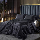The Sovereign Luxury Satin Bedding Set — Parisian Blue | The Noble Bed