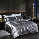 The Seraphine satin bedding set — Silver Grey
