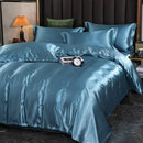 The Seraphine satin bedding set — Sky Blue